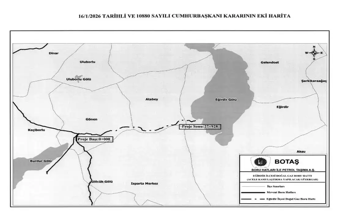 Burdur Gölü’nden Eğirdir Gölü’ne Doğal Gaz Hattı Döşenecek! 3